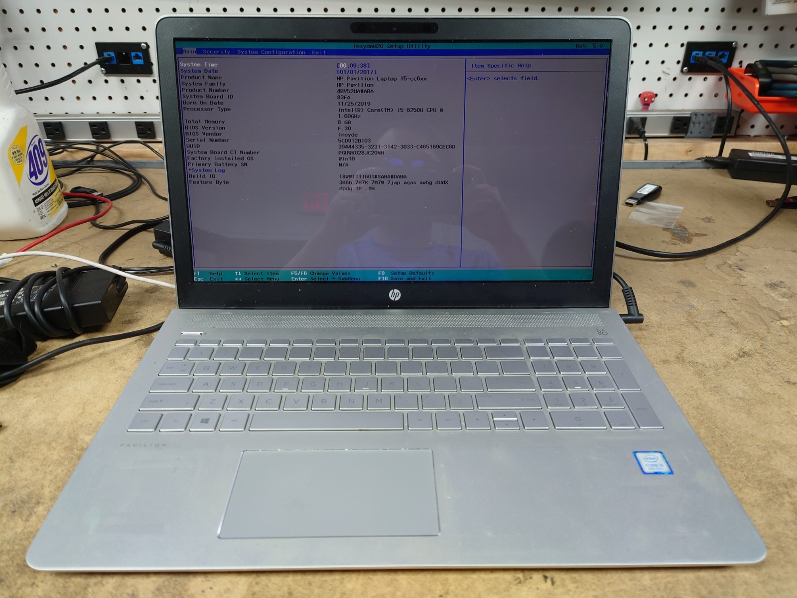 HP Pavilion 15-cc610ms 15.6" FHD i5-8250U 8GB RAM No SSD