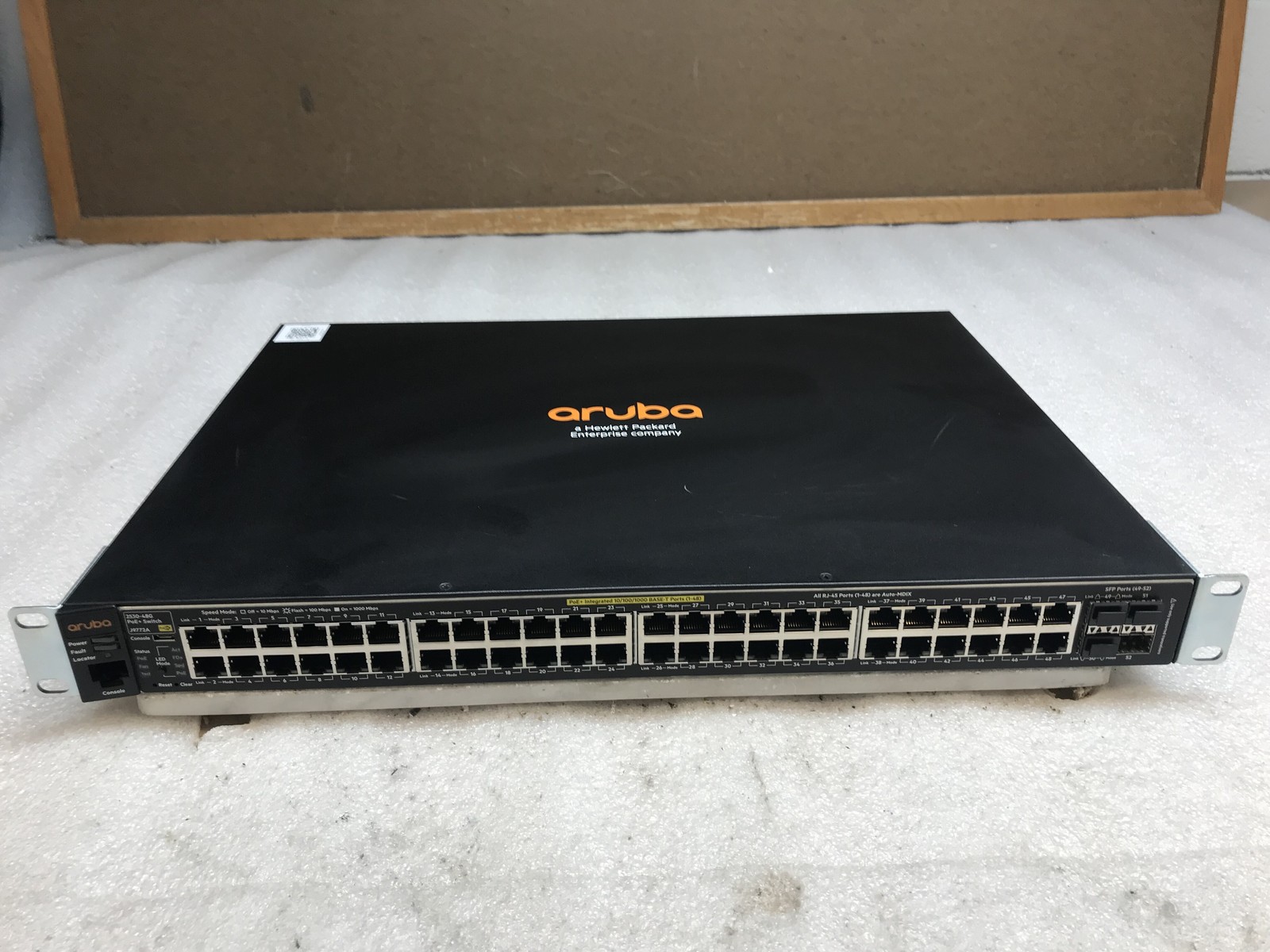 Aruba 2530-48G PoE+ Switch J9772A 48-Port Gigabit Managed Switch w/ Ears