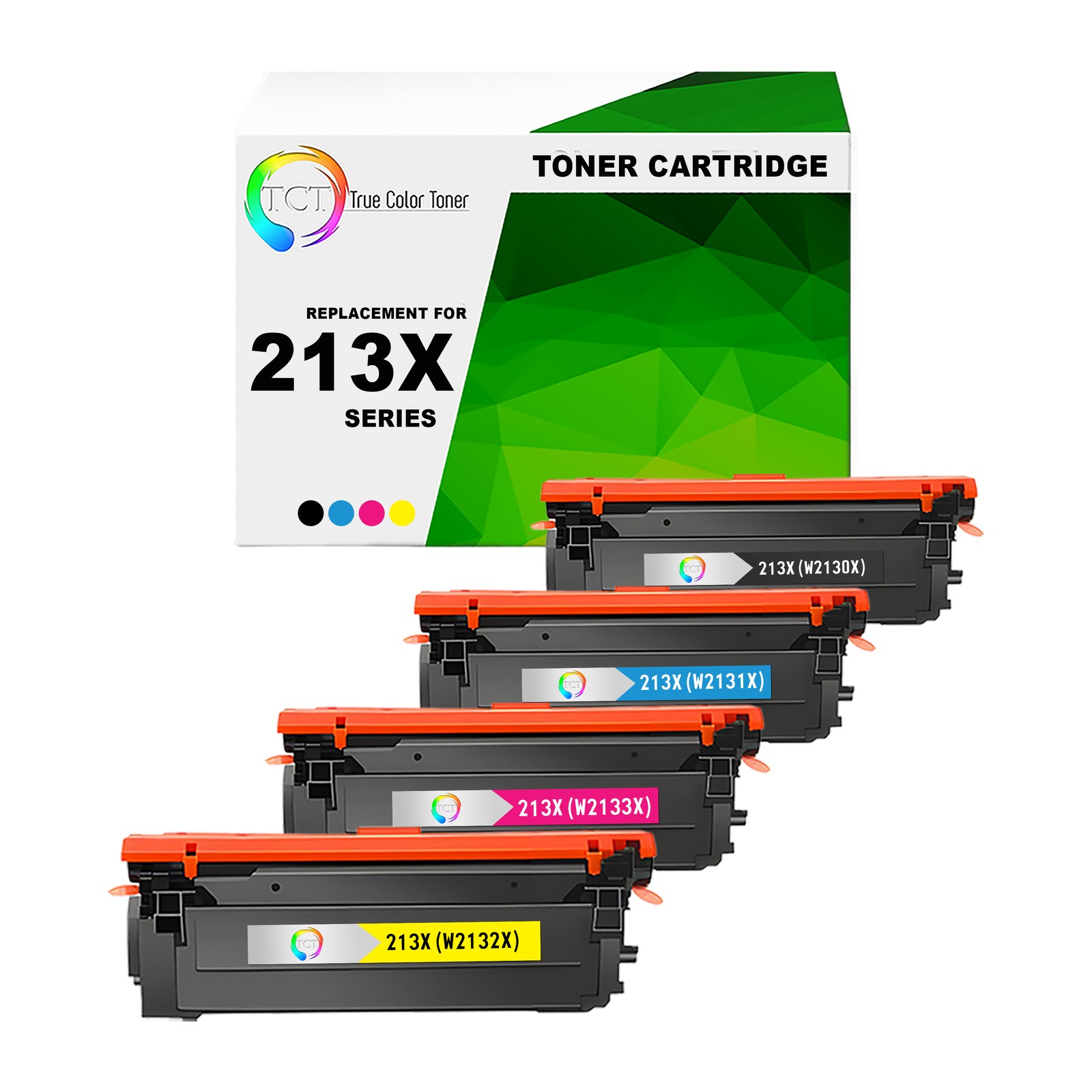 4Pk TCT Premium 213X BCYM Hi-Yield for Compatible HP 5700dn 6700 Toner Cartridge