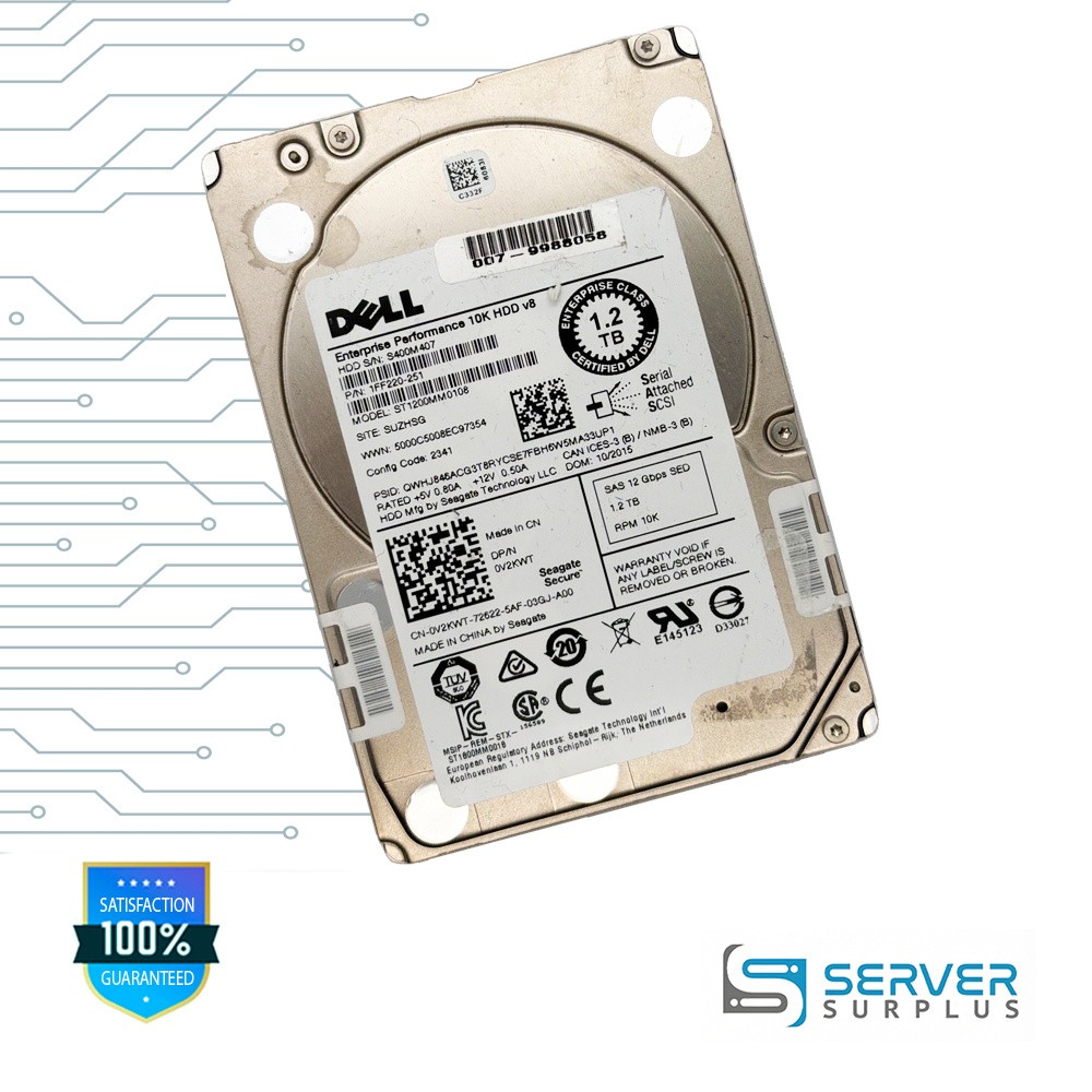Seagate Enterprise Performance 10K HDD 1.2TB SAS 12Gb/s 2.5" HDD | ST1200MM0108