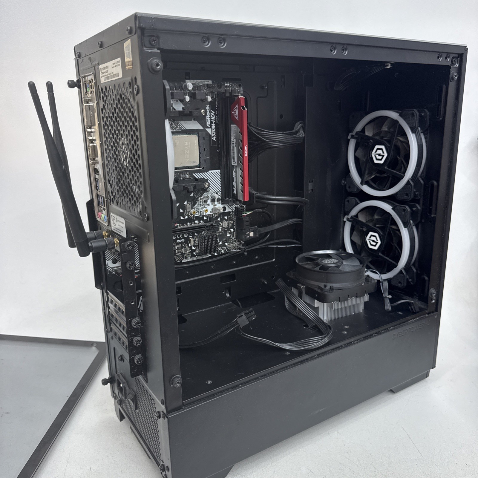 Cyberpowerpc Tower Model C RYZEN AMD 3 2300x No Power Cord