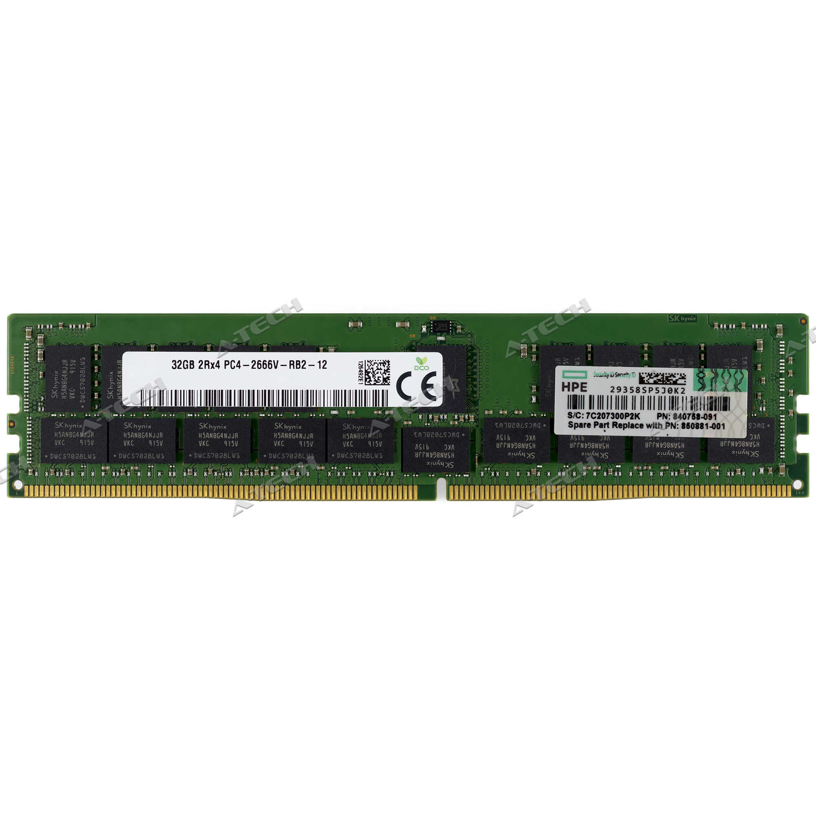 HP 32GB DDR4-2666 RDIMM 815100-B21 850881-001 840758-091 HPE Server Memory RAM