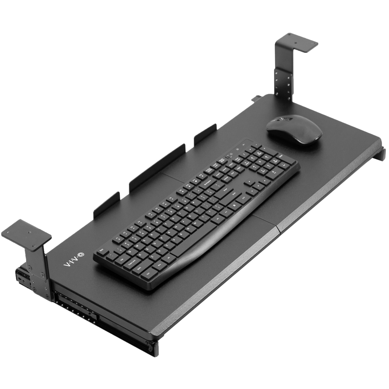 VIVO Large Height Adjustable Under Desk Keyboard Tray, 27 x 11 inch, Black