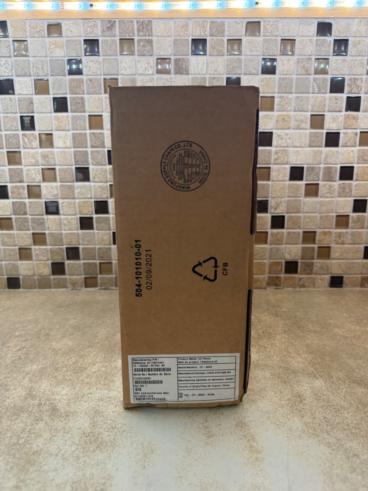 Cisco CP-8845-K9 5 Line IP Video Phone