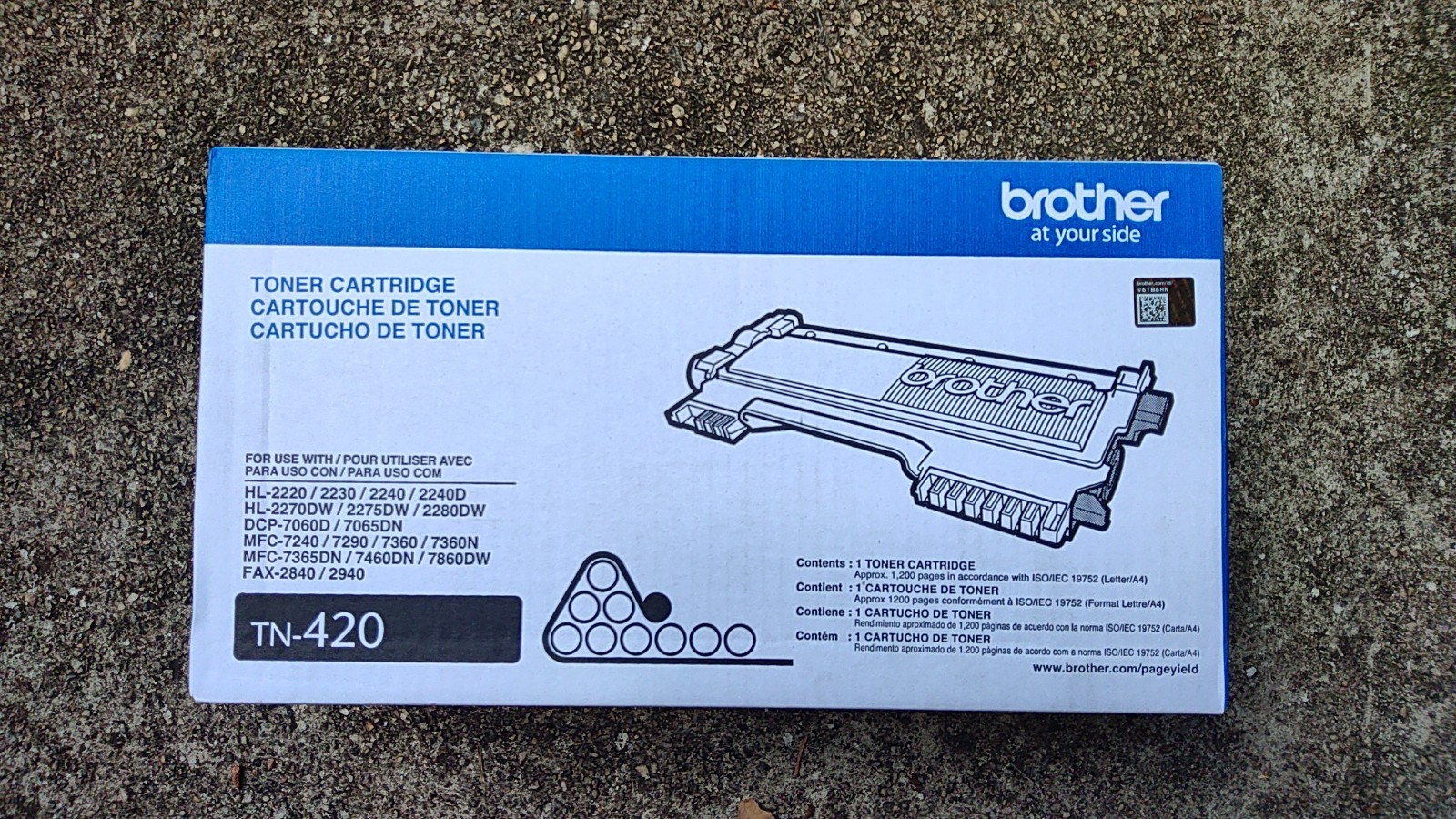 Brother TN-420 Genuine OEM Toner Cartridge TN420 Original Factory Sealed