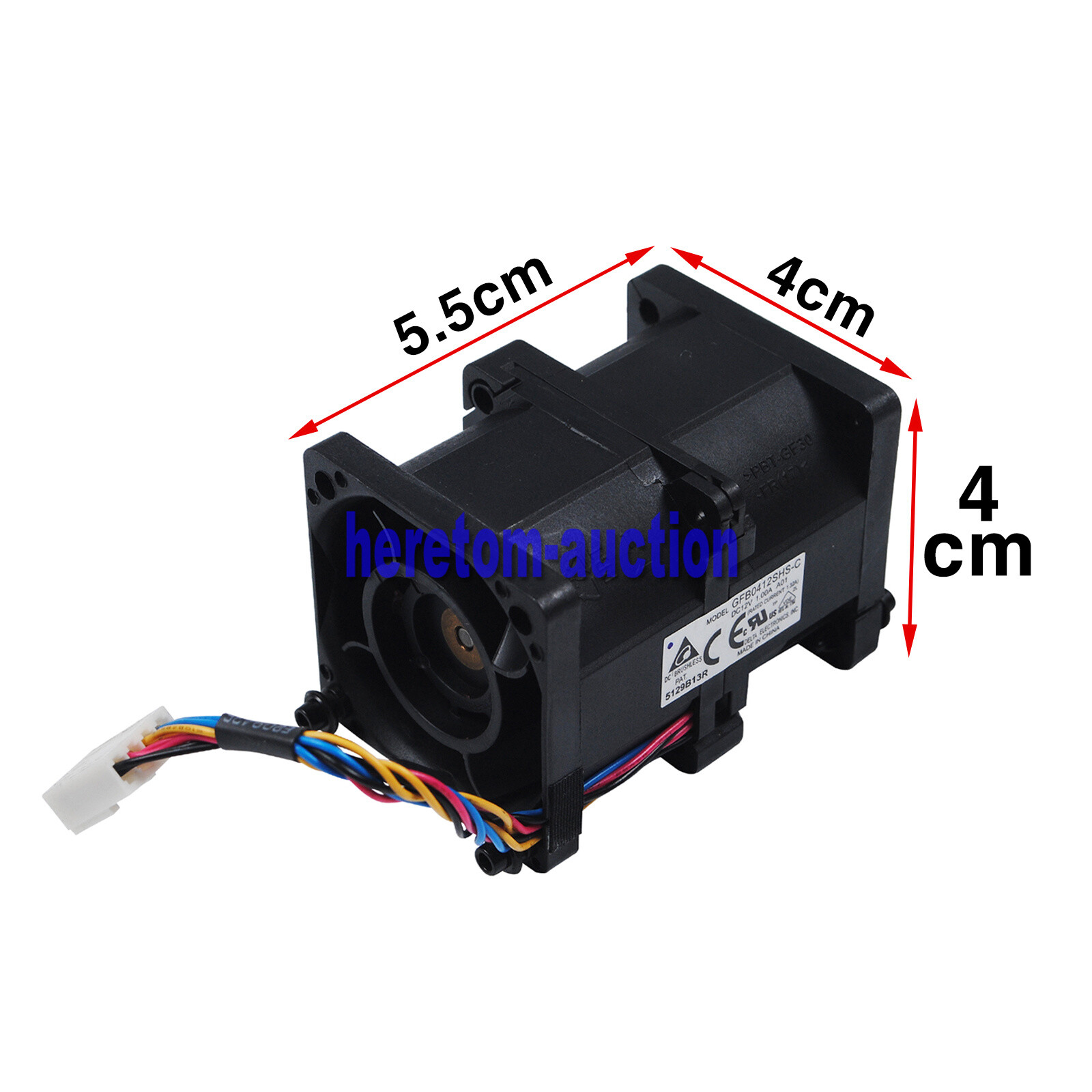 1pcs Delta 12V 1A Cooling Fan For Supermicro GFB0412SHS-C FAN-0101L4 4-Pin