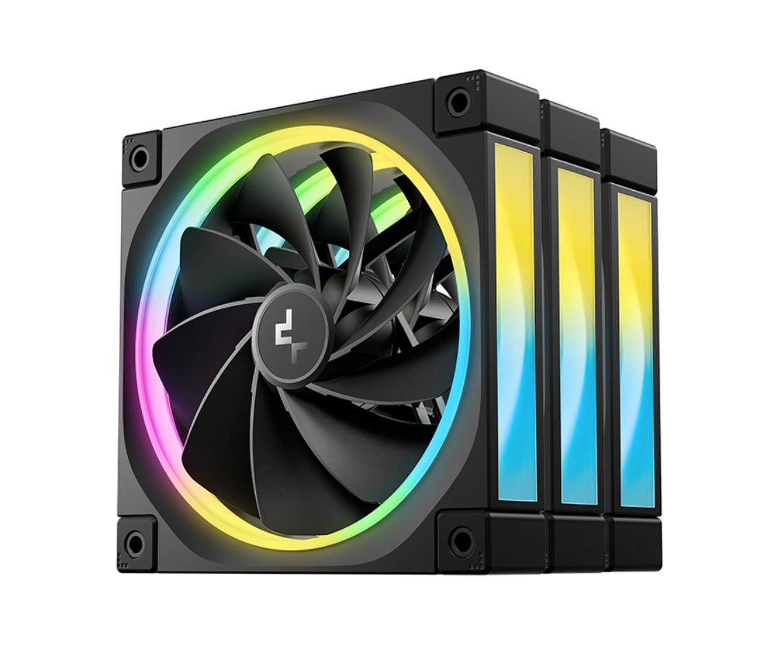 DeepCool FL12R 120mm (3-Pack) Unique Addressable RGB High Performance Fans Low