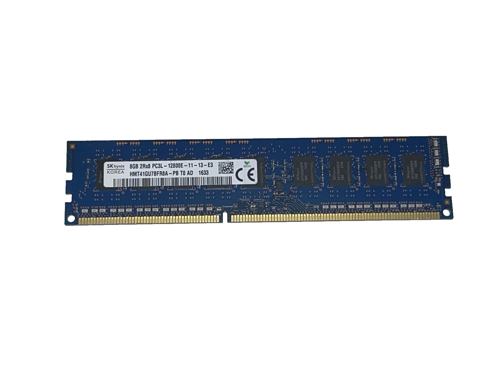 1x 8GB SK Hynix HMT41GU7BFR8A-PB 2Rx8 PC3L-12800E DDR3-1600MHz ECC RAM