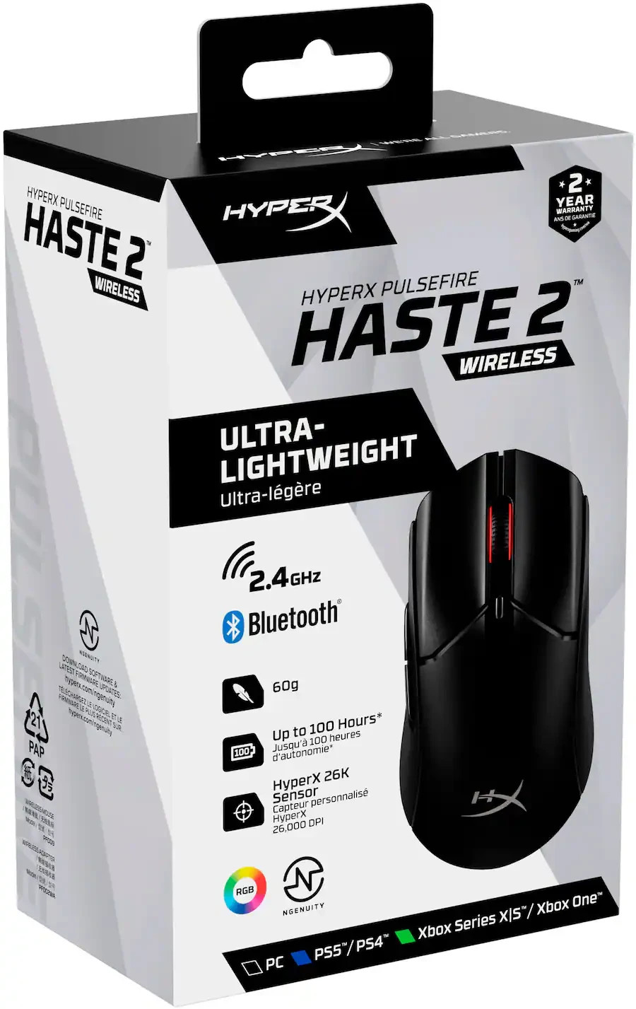 HyperX Pulsefire Haste 2 Pro RGB Wireless Esports Mouse Grade A