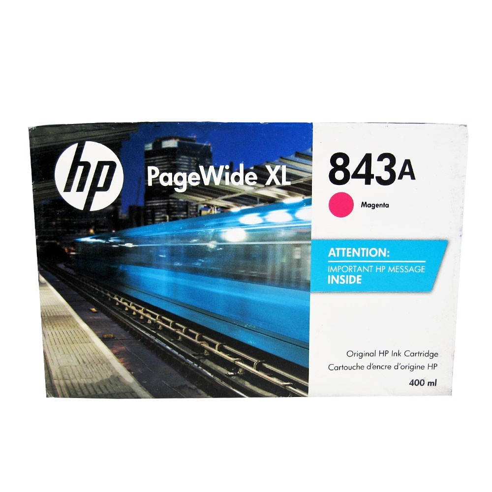 Genuine HP 843A Magenta Ink 400ml C1Q59A HP PageWide XL 4000, 4500