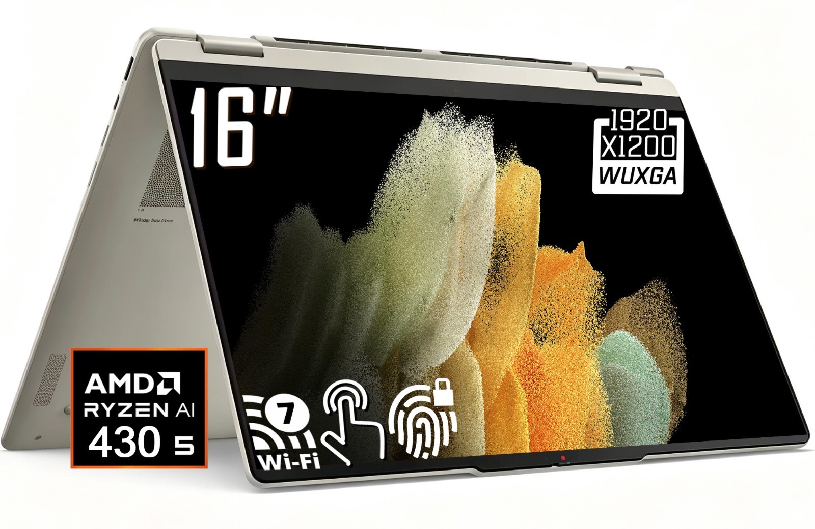Lenovo Yoga 7a 2-in-1 16" 2K Touchscreen Laptop AMD Ryzen AI 5 430 16GB 2TB SSD