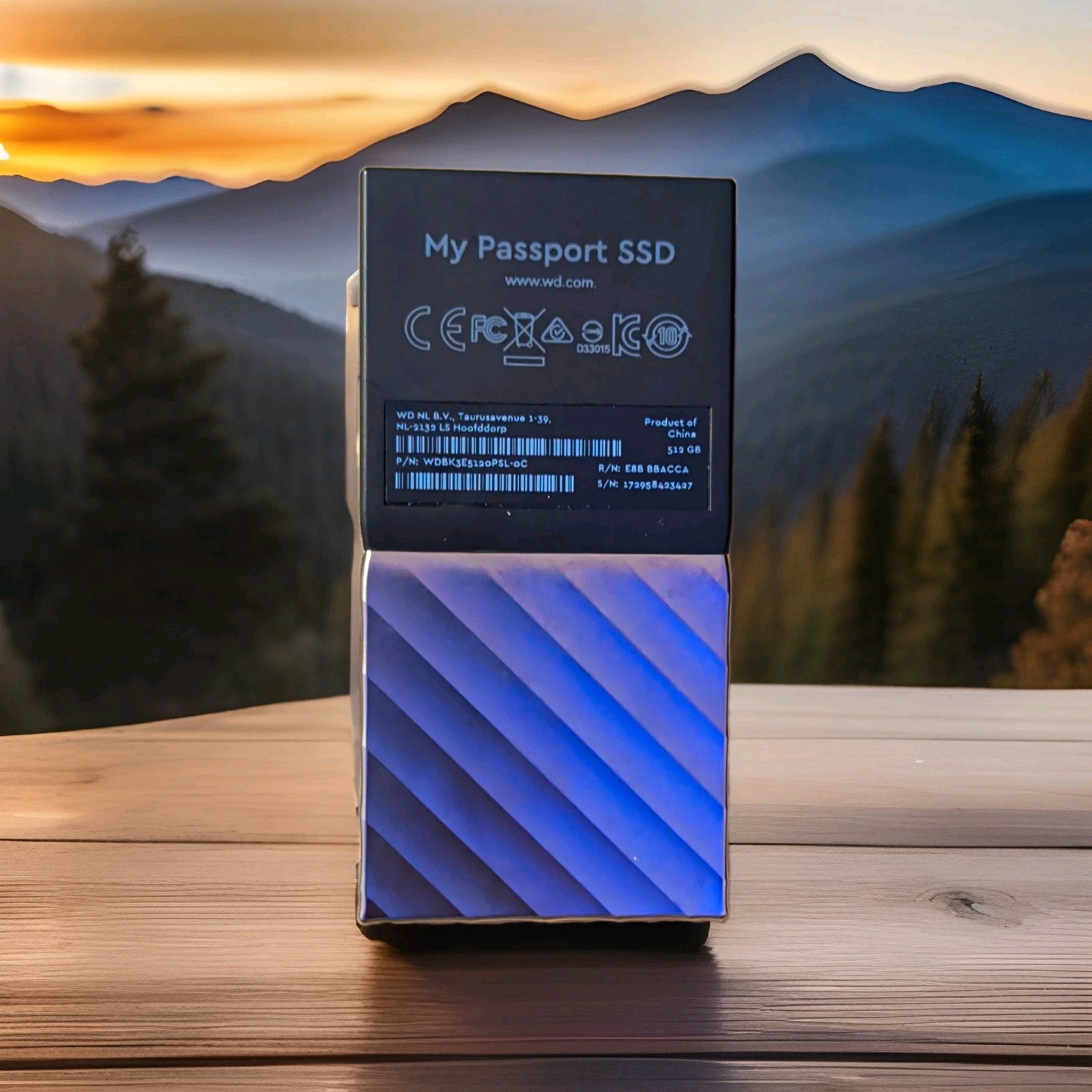Western Digital My Passport 512GB Portable External SSD USB-C Black/Silver