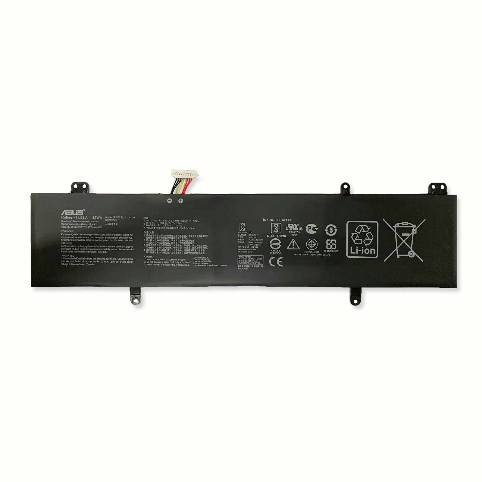 Genuine Battery B31N1707 For Asus VivoBook S14 S410UA S410UF S410UN S410UQ X411U