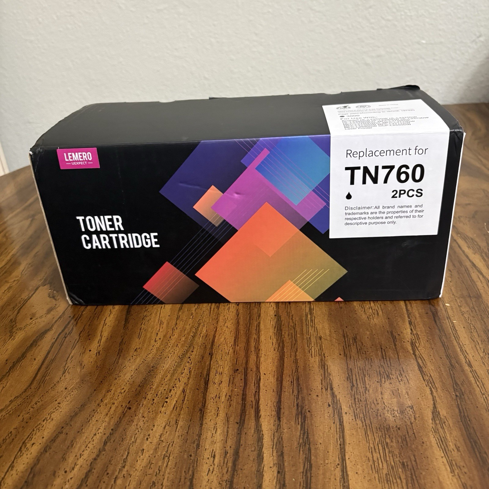 LEMERO UEXPECT  Toner Cartridge TN760S 2PCS Black (sealed)