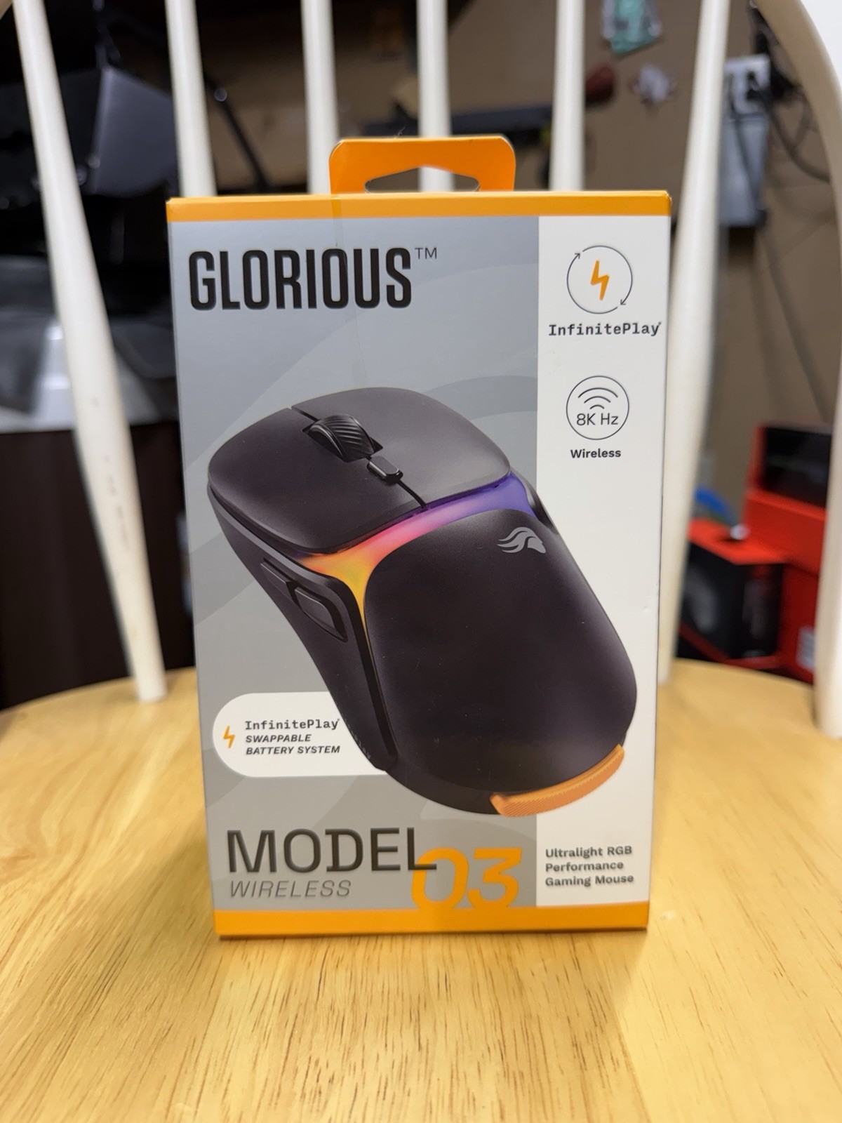 GLORIOUS Model O3 Wireless Gaming Mouse 8k Polling Black