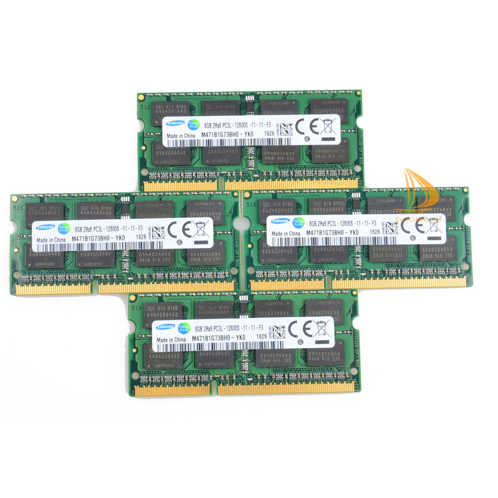 Samsung 4X 8GB 2RX8 PC3L-12800S DDR3 1600MHZ 1.35V SODIMM RAM Laptop Memory Test