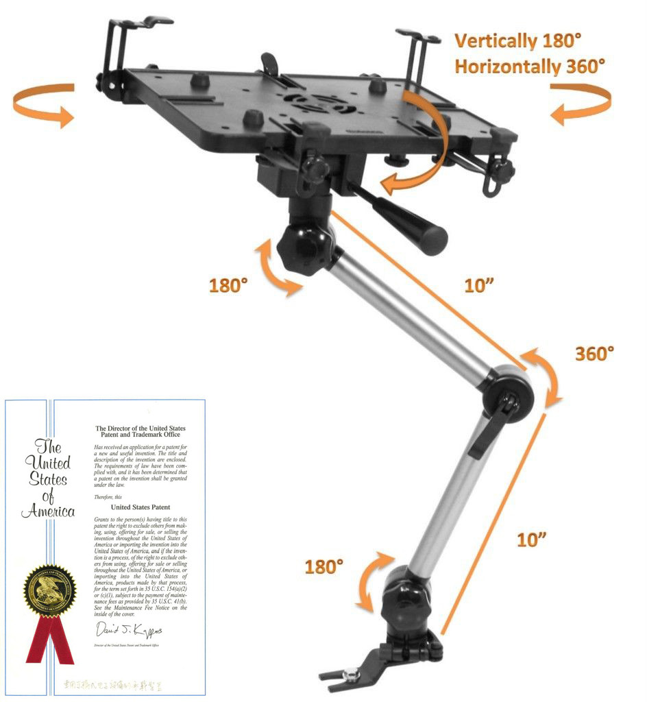 *Bundle Deals* Mobotron MS-426 Standard Car iPad Laptop Mount+Screen Stabilizer 