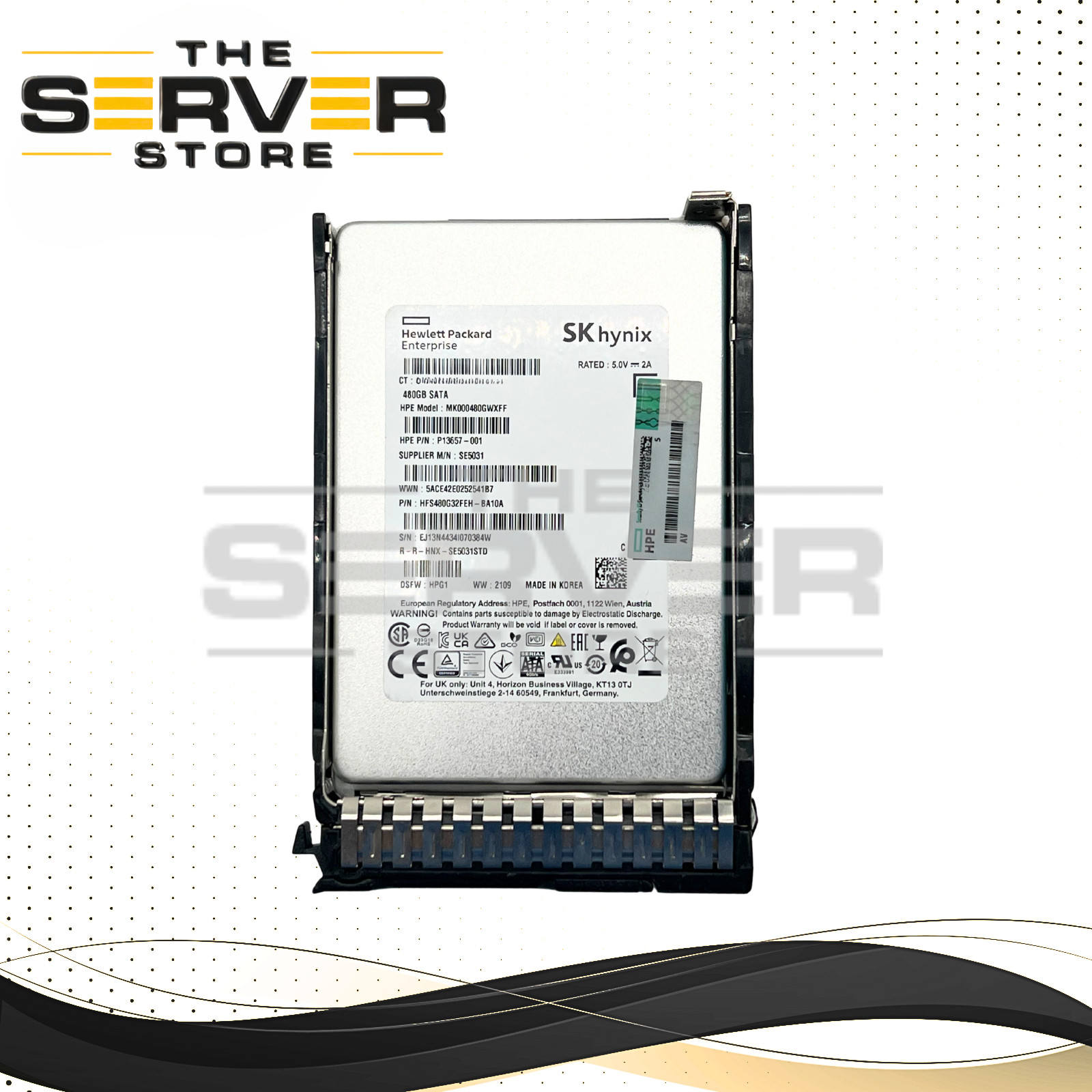 HPE 480GB SATA 6G MU SFF SC 2.5" SSD Hynix SE5031 Series P18432-B21 P18477-001