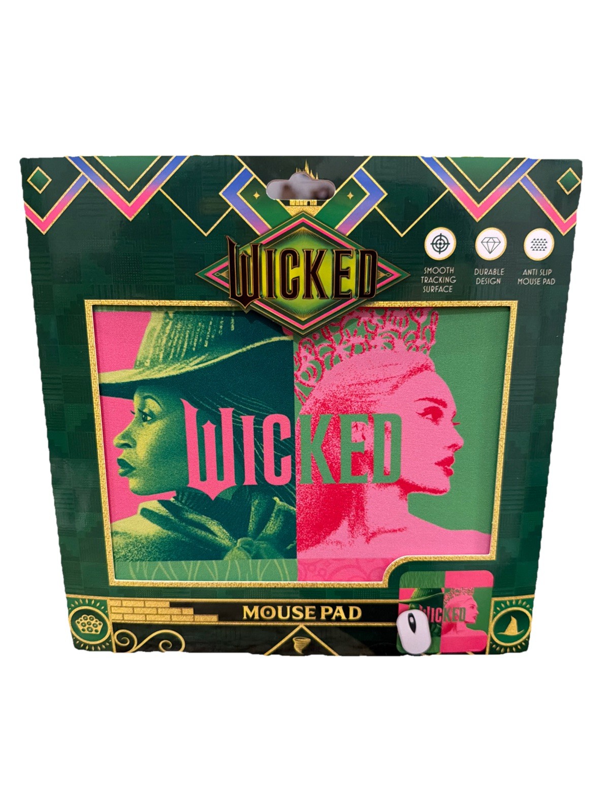 Licensed Wicked The Movie Mouse Pad Anti Slip/durable/smooth NEW Elphaba/Glinda