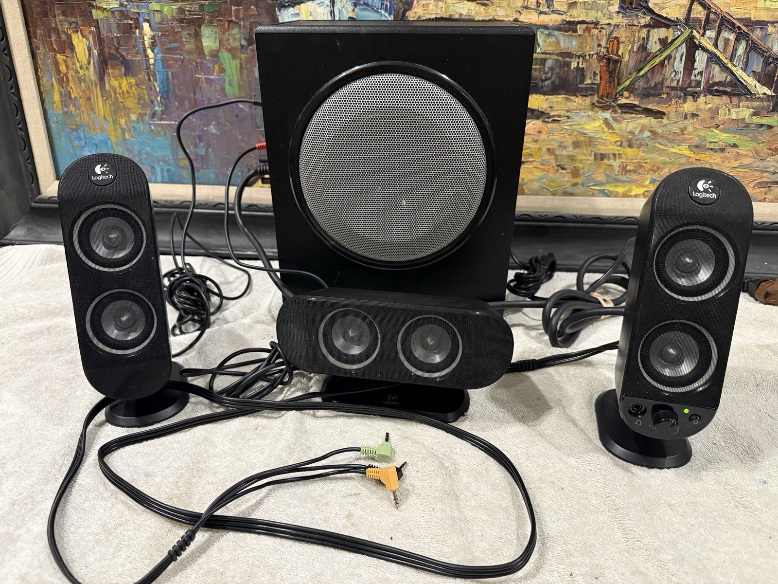 Logitech X-530 5.1 Channel Surround Sound PC Computer Speaker System,