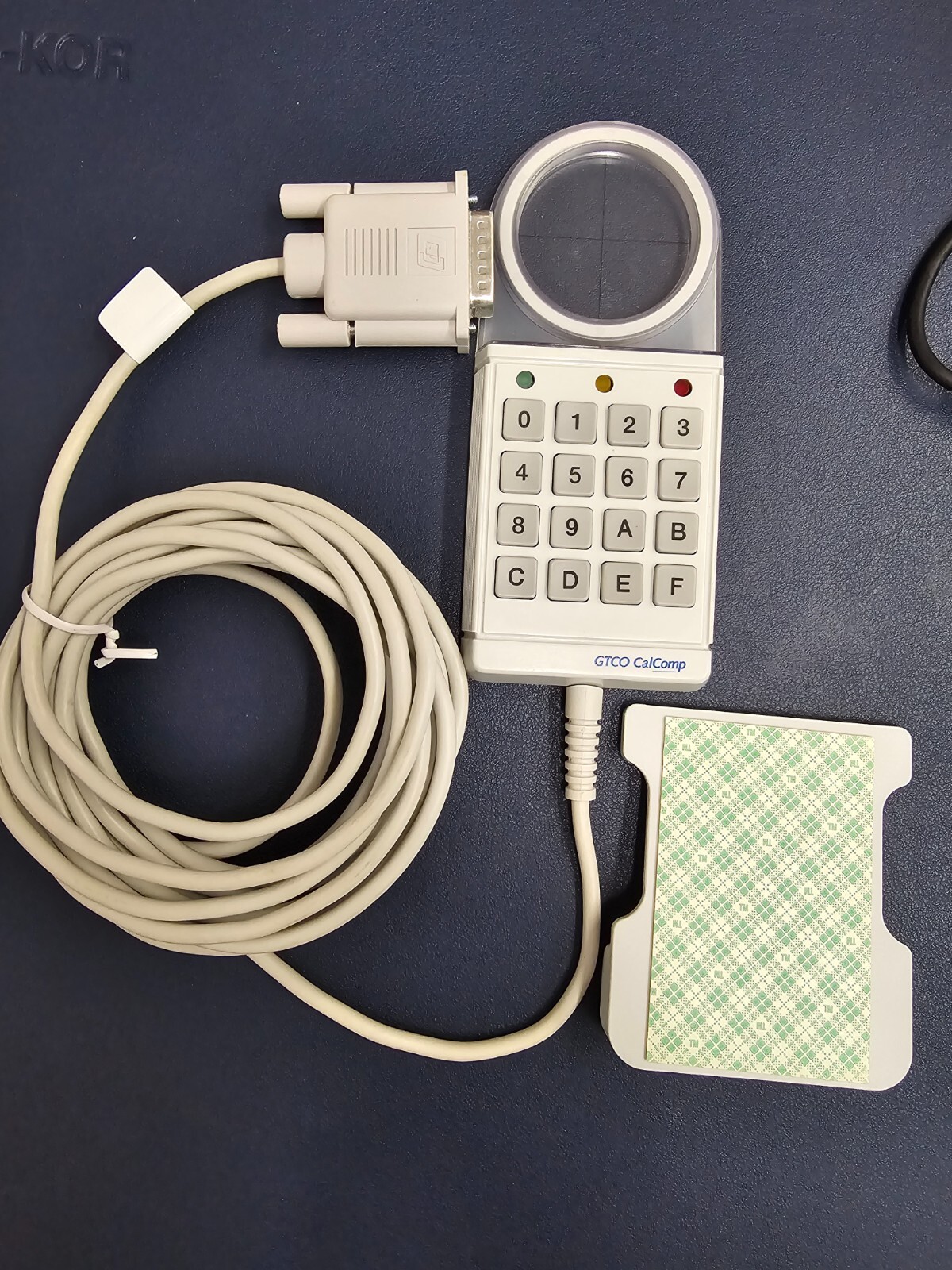 GTCO CALCOMP Corded 16-Button Cursor for AccuTab VI Surface-Lit