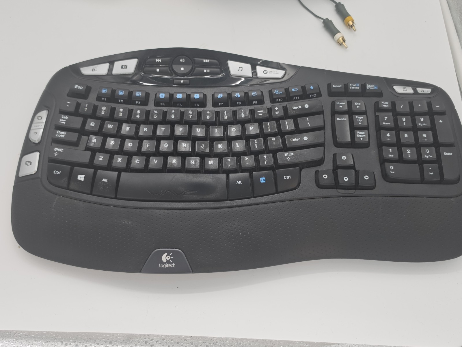 Logitech K350 Wireless Comfort Wave Ergonomic Keyboard NO USB Dongle