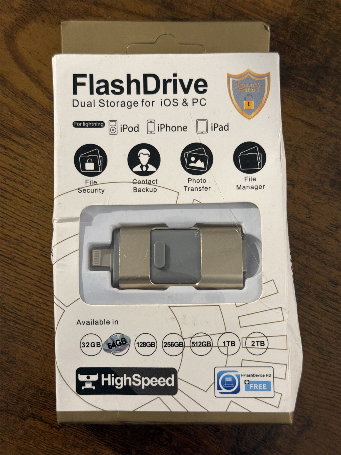 64gb usb flash drive 3.0 Dual Storage for iOS & PC BRAND NEW in a BOX.