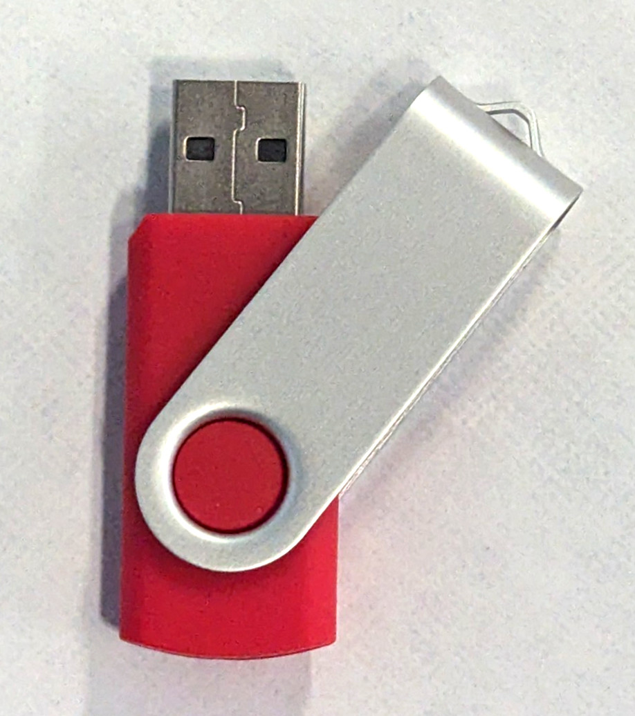 USB Flash Drive 8GB - Unbranded - USB 2.0 - FAT32 Format for Multimedia - Red