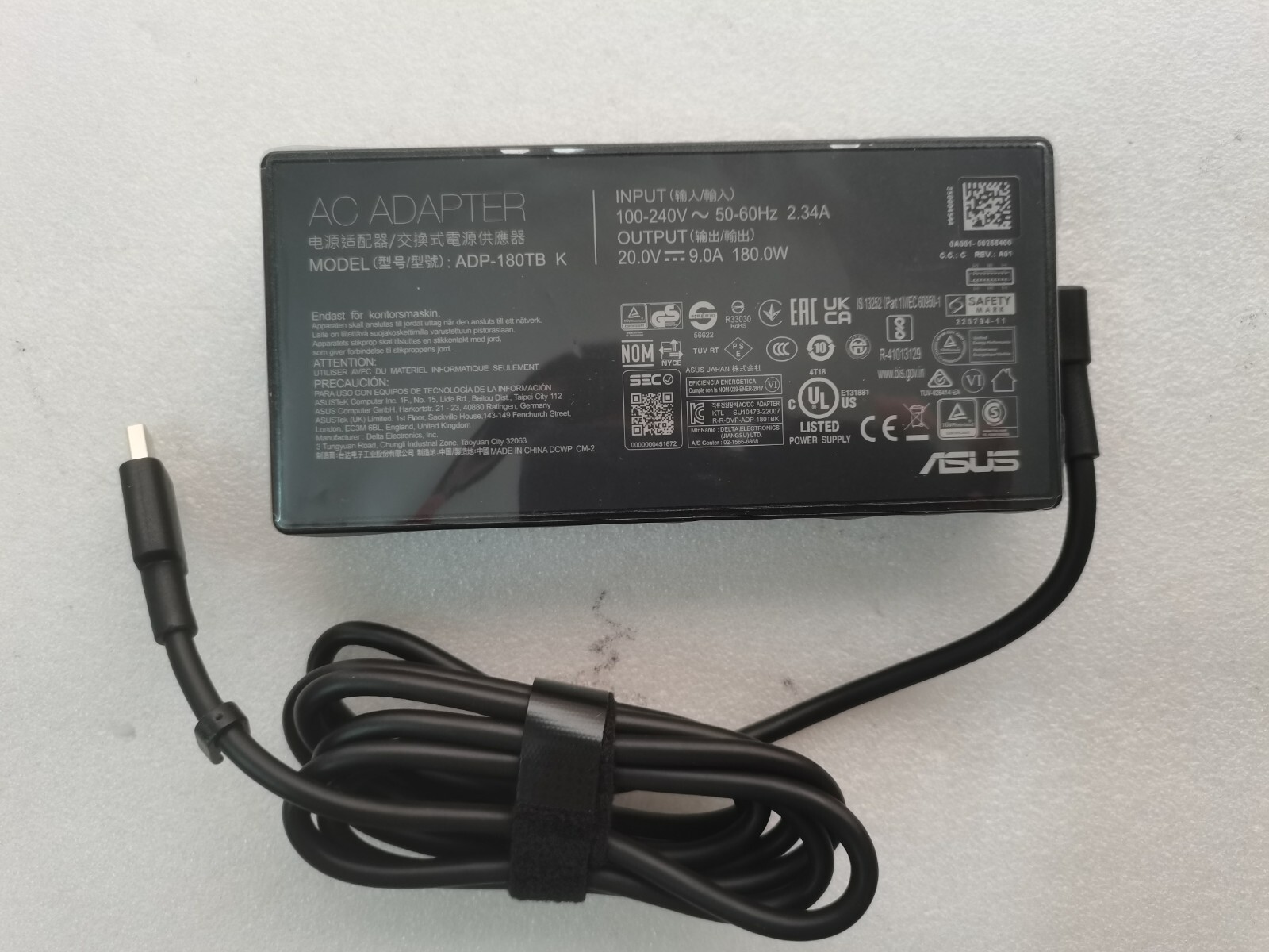 For ASUS ROG Zephyrus G14(2024) GA403UV 180W ADP-180TB K 20V 9A 100%Original NEW