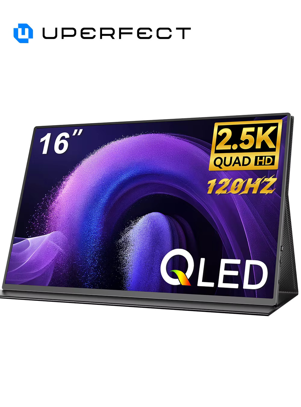 UPERFECT 16" Portable Monitor 2.5K 120Hz QLED IPS HDR Gaming Screen Display