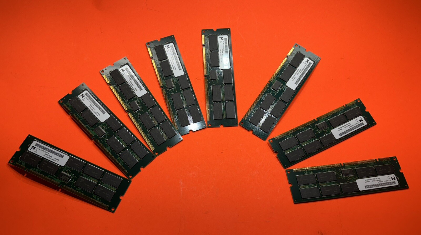 Sun X7023A KIT 8X 501-2654 128MB 168-Pin 18-Chip 3.3V ECC 60ns DIMMs, E4500