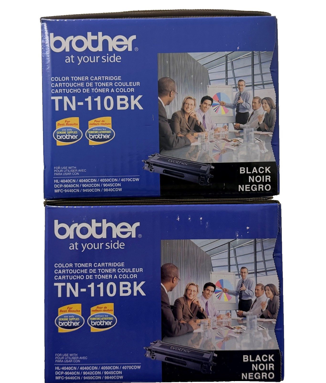 New Genuine Brother TN-110 Black Toner Cartridges Box Bundle of 10