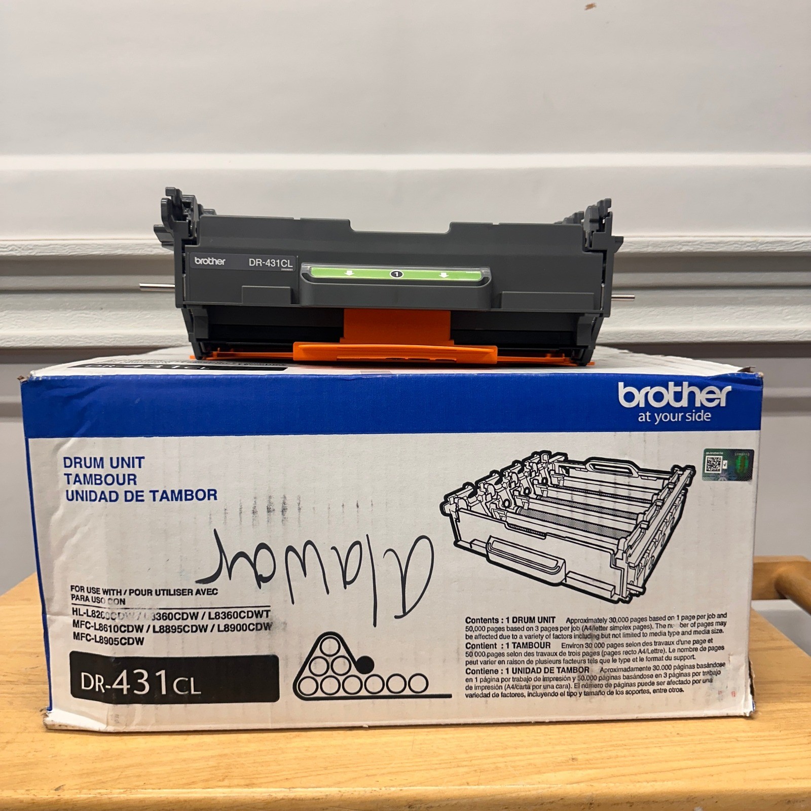 Brother DR-431CL 30000 Page Yield Drum Unit Black/Cyan/Magenta/Yellow OPEN BOX