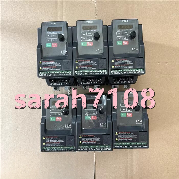 1PC USED TECO Inverter L510 series L510-2P5-H1-N 220V 0.4KW Fast By FedEx or DHL