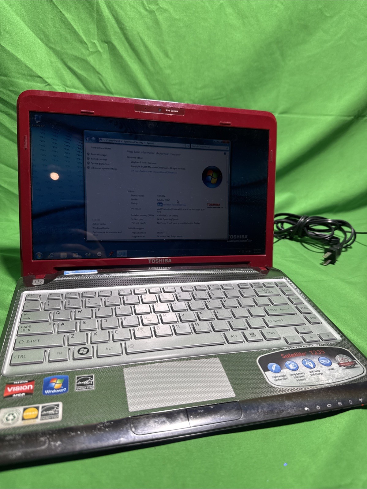 Toshiba Satellite T235D-S1340 3GB Ram Dual Core 1.3Ghz Boots To Bios