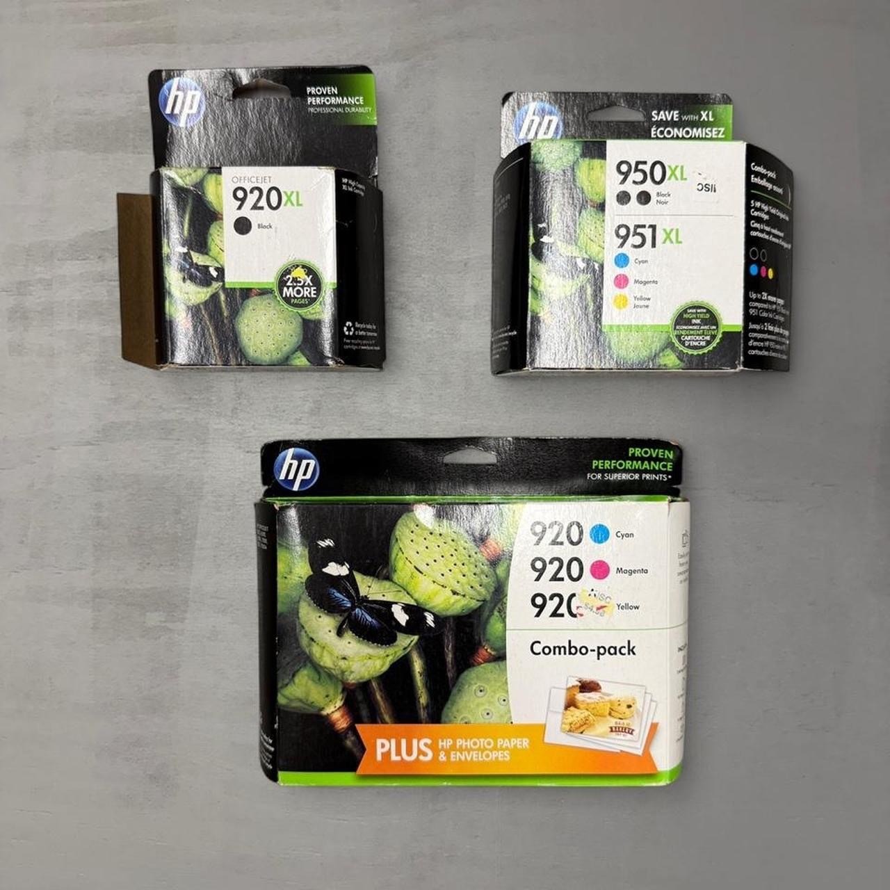 HP Ink Cartridge Bundle 920XL 950XL 951XL Black Color Multi-Pack Mixed Sizes