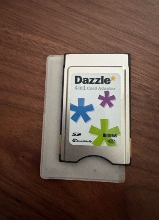 Dazzle 4-in-1 PCMCIA PC Card Adapter SD SmartMedia MS MMC Legacy Laptop Vintage