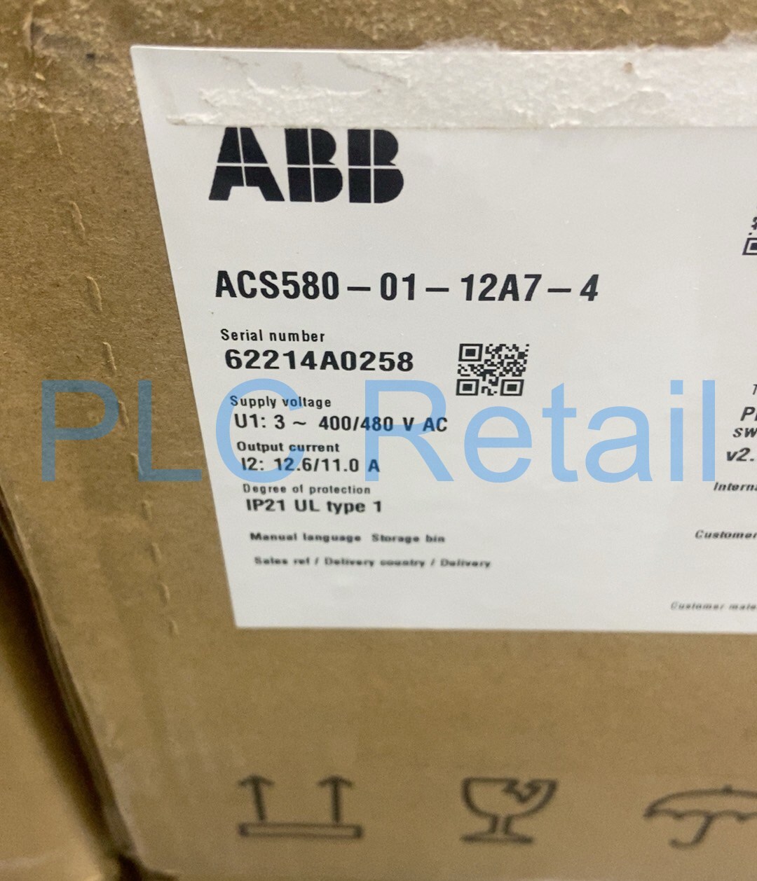 1PCS NEW ABB ACS580-01-12A7-4 frequency converter  Fast delivery