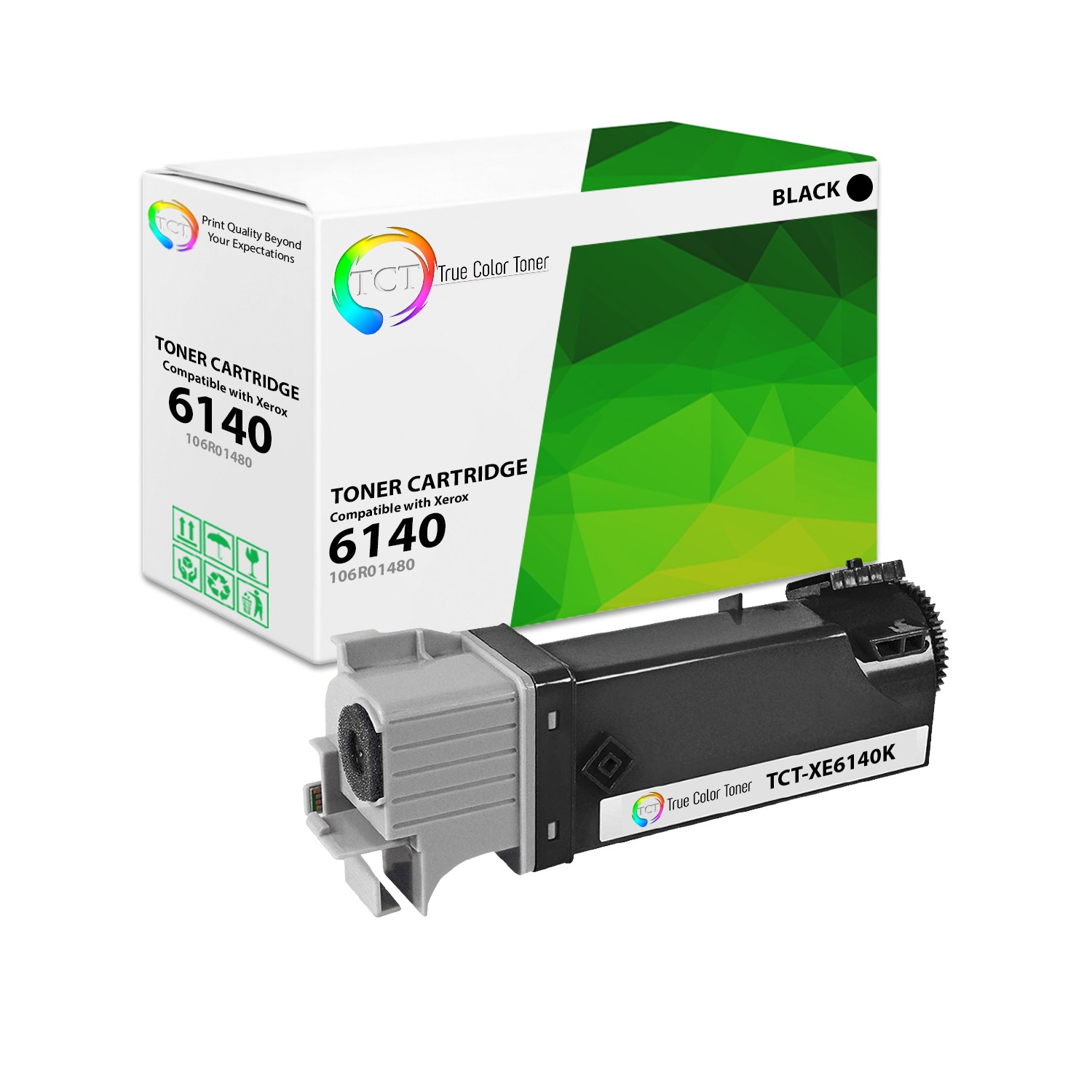 TCT Black 106R01480 Toner Cartridge For Xerox Phaser 6140 6140N 6140DN printers