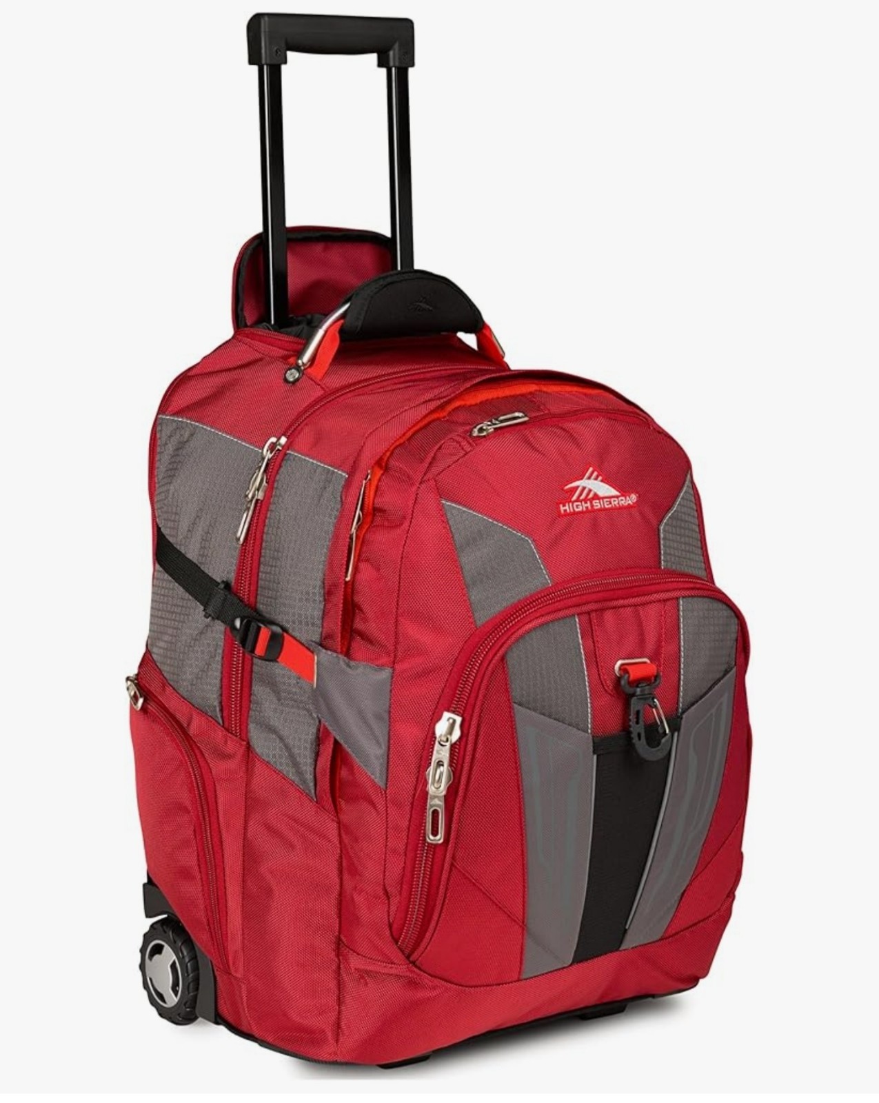 High Sierra XBT - Business Rolling Backpack, Carmine/Red Line/Black, New W/ Tags