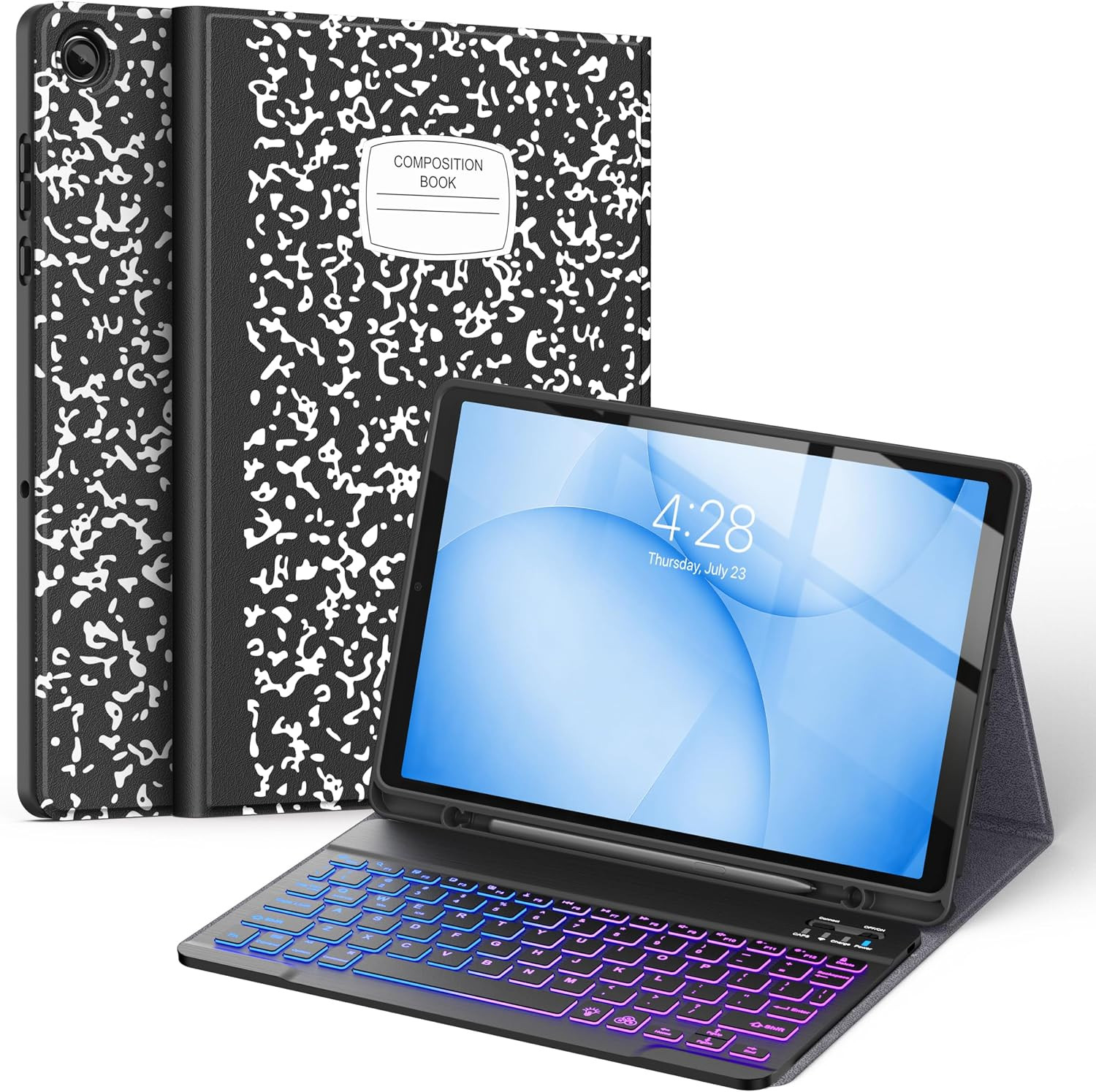 Supveco Keyboard Case for Samsung Galaxy Tab A11+/A11 plus 11 Inch 2026 | 7 Colo