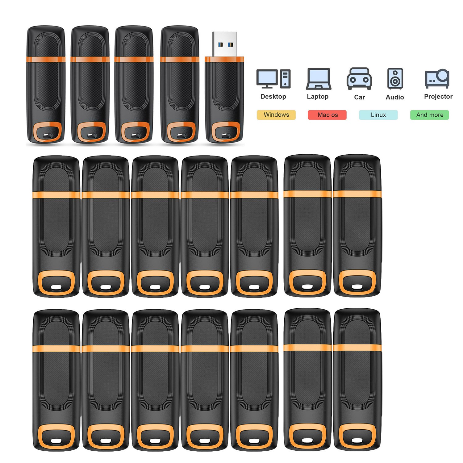 10/50 Lot USB2.0 Flash Drive Memory Stick Thumb Drive Pen Drive 8GB 16GB