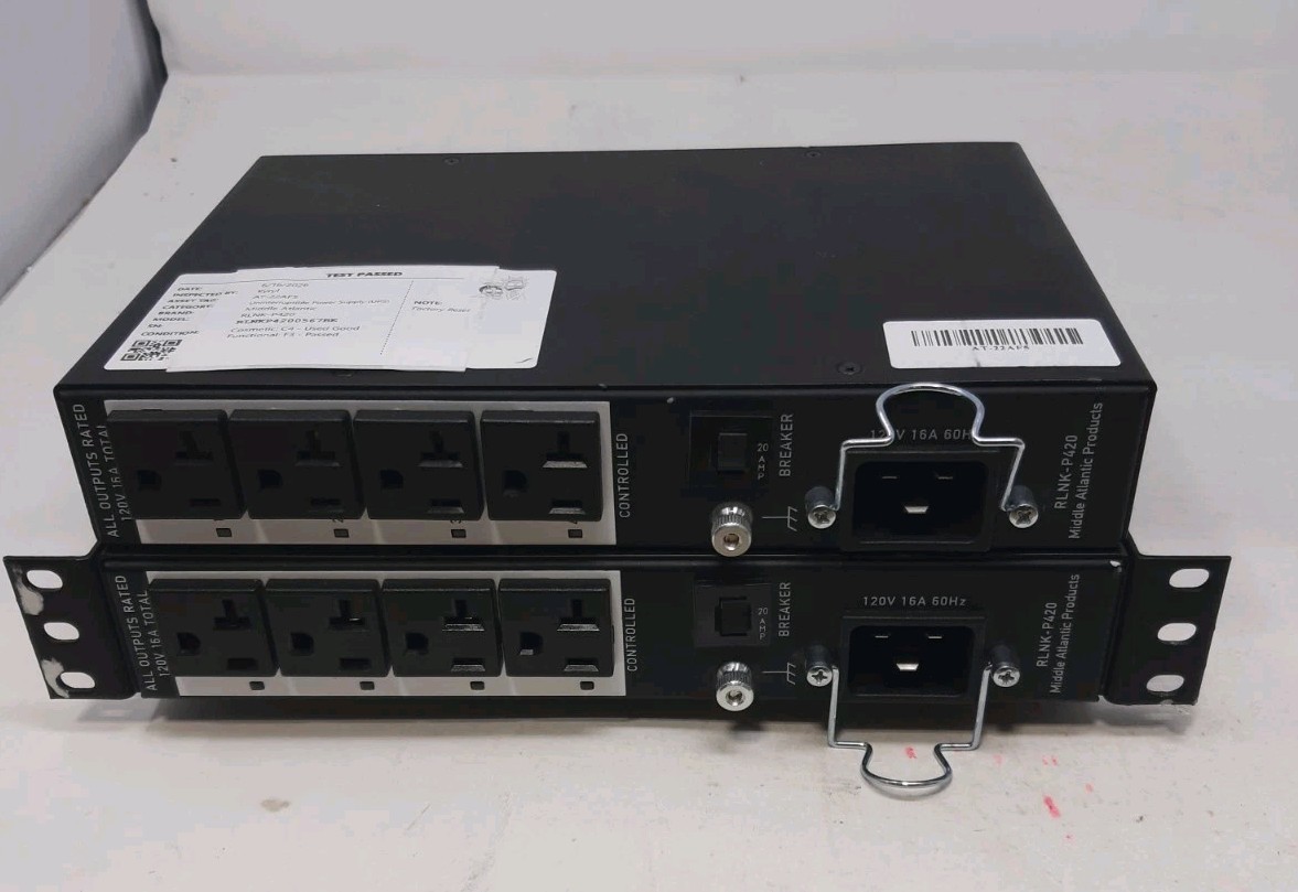 lot of 2 Middle Atlantic RLNK-P420
