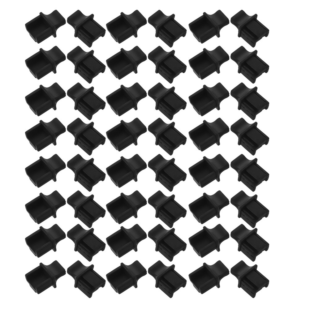 150Pcs Black Silicone Ethernet Plug Covers Anti Dust Reusable Pc Port Protectors