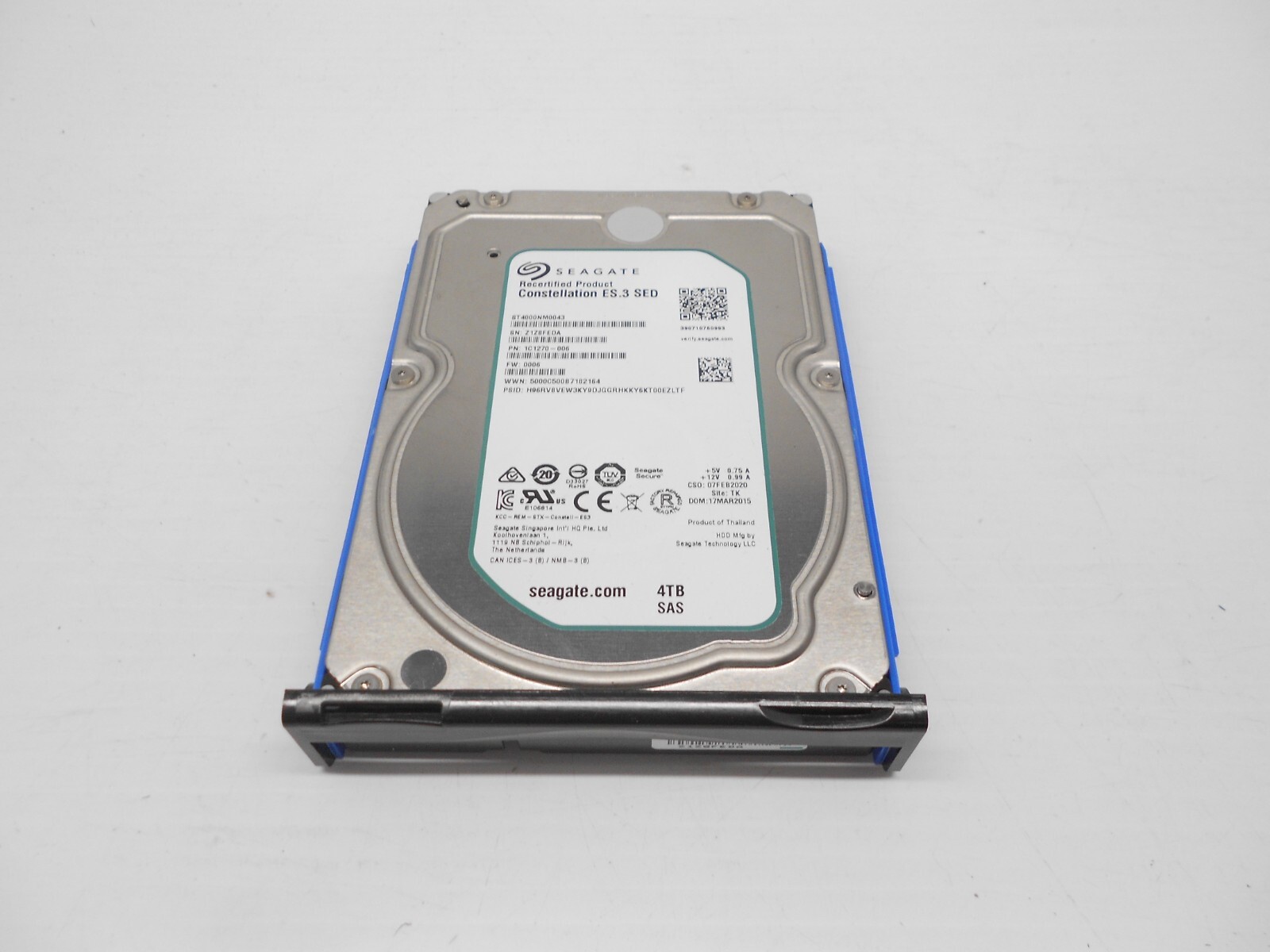 Nexsan E48 E48V E48VT E60 E60X E60V E60VT E60P 4TB 7.2K 3.5" SAS SED Hard Drive