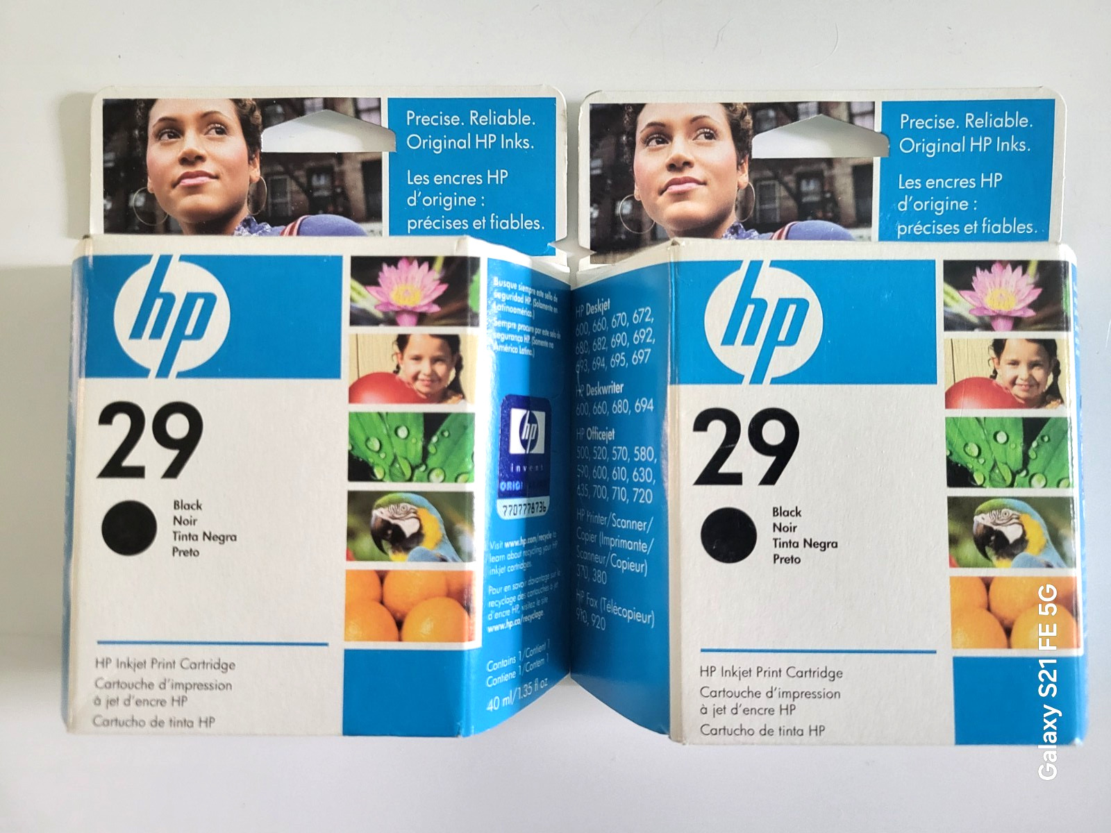 HP 29 Black ink Cartridges OEM Sealed Box Exp 4/2009