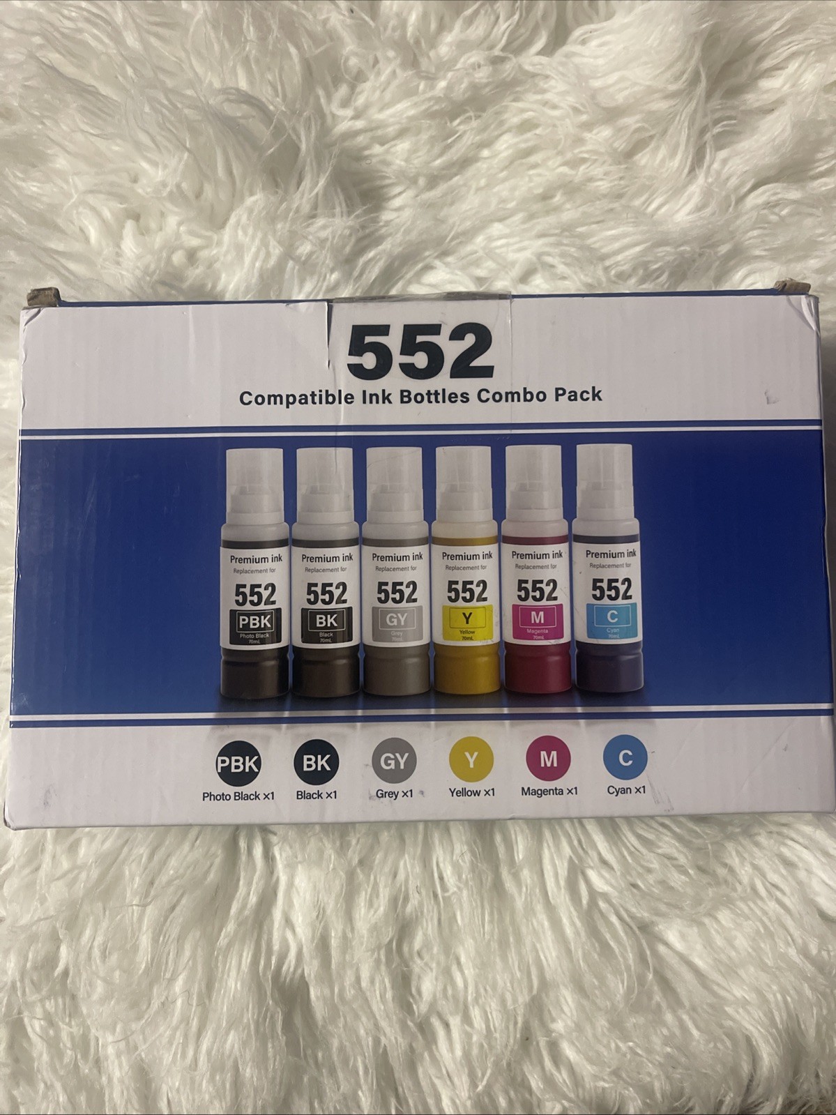 552 6 Pack Printer Ink Refill For Epson Ecotank
