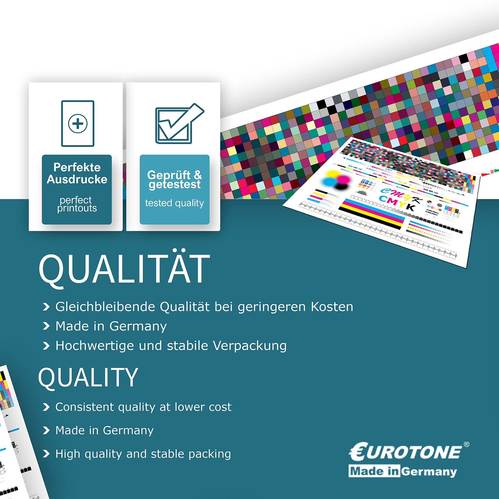 Eurotone 10x Inkjet Ink Cartridge Compatible With Epson 502XL 50DBC4 Multi-Color