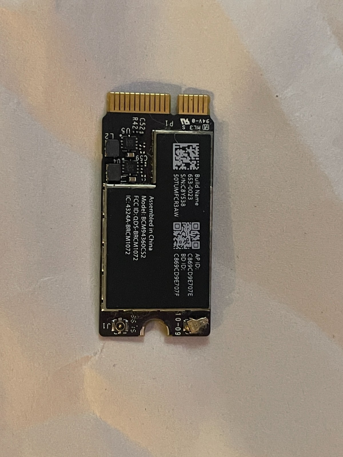 Broadcom BCM94360CD 802.11ac WiFi WLAN Bluetooth 4.0 Card