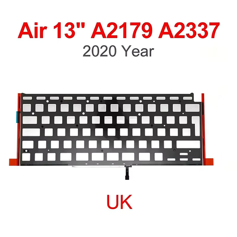 New Laptop Keyboard Backlight UK Big Enter key For MacBook Air 13" A2179 A2337 K